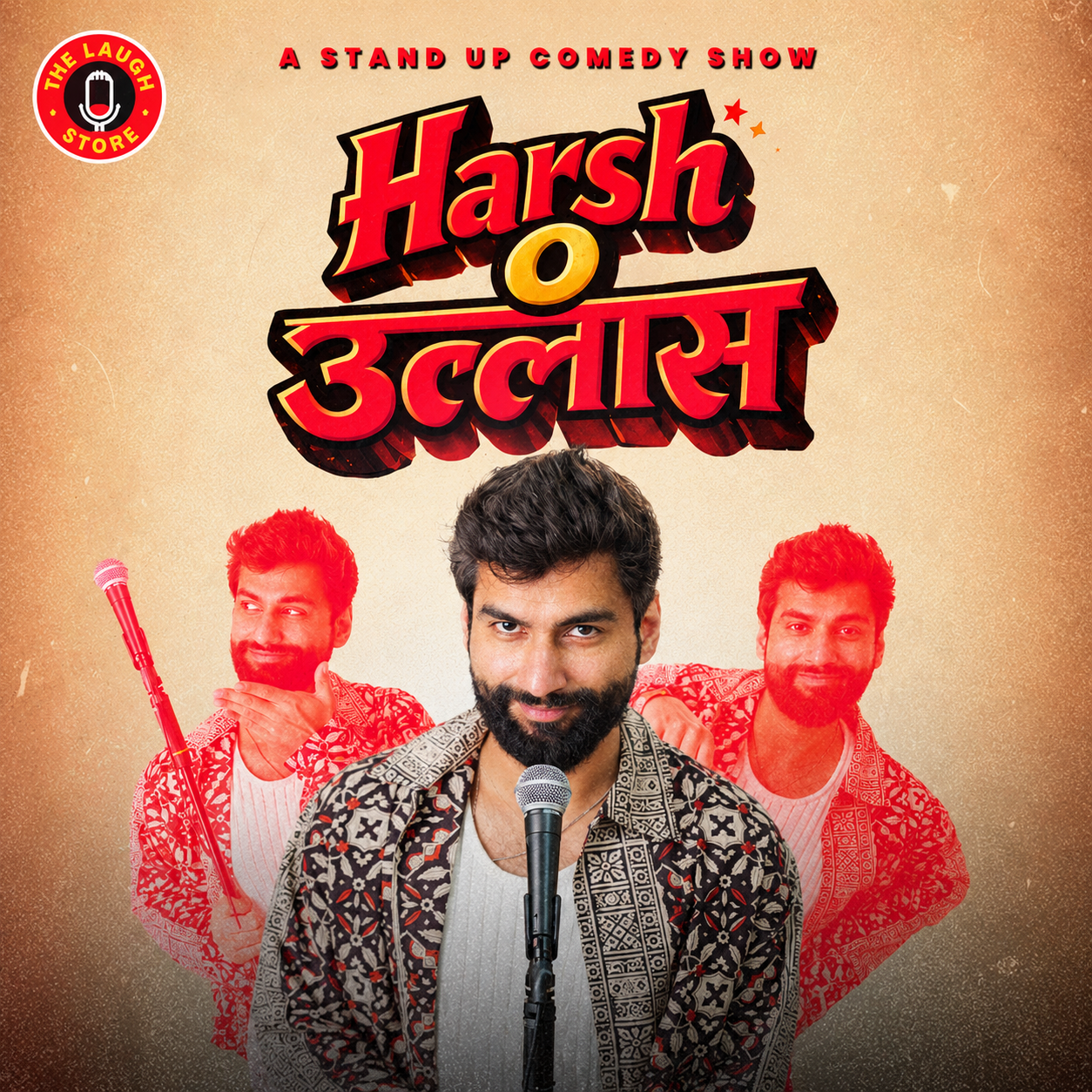 The Laugh Store comedy platform poster design